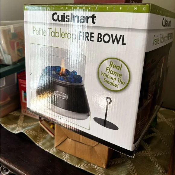 NEW Cuisinart Black Petite Tabletop Fire Bowl - Picture 3 of 3